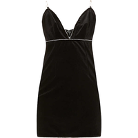 Audrey Black Velvet Mini Dress