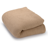 Dune Organic Cotton Waffle Weave Blanket