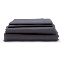 Dark Slate Classic Organic Cotton Sateen Weave Bedding Set