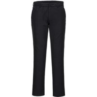 Portwest Mens Stretch Slim Chino Trousers Black 52" 31"