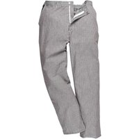 Portwest Harrow Houndstooth Chef Trousers Black / White XL 31"
