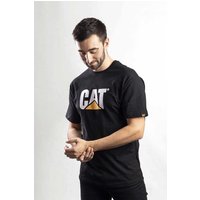 Caterpillar Mens Trademark Logo T Shirt Black 2XL