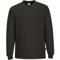 Portwest Anti Static ESD Long Sleeve T Shirt Black 2XL