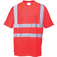 Portwest Hi Vis Short Sleeve T Shirt Red L