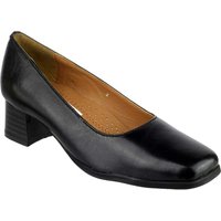 Amblers Walford Ladies Shoes Leather Court Black Size 4