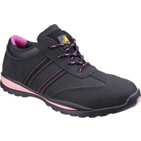 Amblers Safety FS47 Heat Resistant Lace Up Safety Trainer Black / Pink Size 3