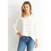 White Kimono Oversized Blouse