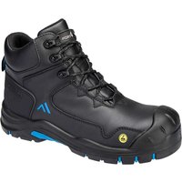 Portwest Apex Composite Mid ESD Safety Boots Black / Blue Size 5