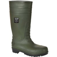 Portwest Total S5 Safety Wellington Boots Green Size 3