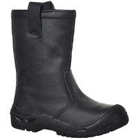 Portwest Steelite Leather S3 Safety Rigger Boots Black Size 7