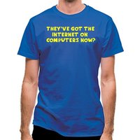 They’ve got the internet on computers now? classic fit.