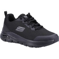 Skechers Arch Fit Womens Slip Resistant Work Shoes Black Size 3