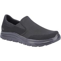 Skechers McAllen Mens Slip Resistant Work Shoes Black Size 9