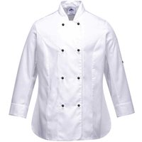 Portwest Rachel Womens Chefs Long Sleeve Jacket White XS