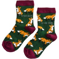 Save the Foxes Bamboo Socks for Kids | UK Kids 6-9 | Age 3-5 yrs