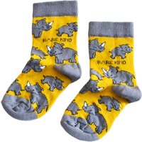 Save the Rhinos Bamboo Socks for Kids | UK Kids 6-9 | Age 3-5 yrs