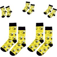 Matching Family Bee Socks | UK Adult 4-7