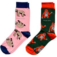 Tree Top Bundle of 2 Bamboo Sock Set | UK Adult 4-7