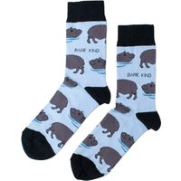 Save the Hippos Bamboo Socks | UK Adult 4-7