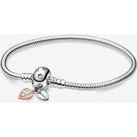 Pandora 588333CZ-20 Moments Leaves & Snake Chain Bracelet