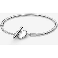Pandora Moments Heart T-Bar Snake Chain Bracelet 17 cm