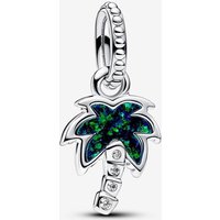 Pandora Opalescent Green Palm Tree Dangle Charm