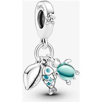 Pandora Fish, Sea Turtle & Conch Triple Dangle Charm