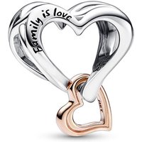 Pandora 782642C00 Charm Two Tone Open Infinity Heart Silver