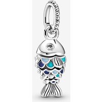 Pandora Blue Scaled Fish Dangle Charm