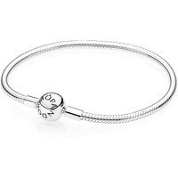 Pandora 590728 Round Smooth Sterling Silver Clasp 19 cm Bracelet