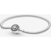 Pandora Moments Halo Snake Chain Bracelet 17 cm