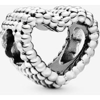 Offenes Metallperlen Herz Charm