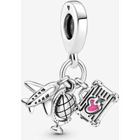 Pandora Airplane, Globe & Suitcase Dangle Charm