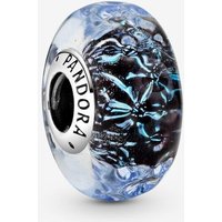 Pandora 798938C00 Wavy Dark Blue Murano Glass Ocean Bead Charm