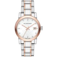 Burberry BU9127 Silver Dial Two-tone Ladies Watch