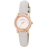 Burberry BU9209 Rose Gold Tone White Leather Women’s Watch