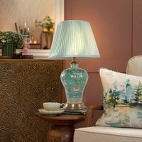 Colorful Handcrafted Ceramic Table Lamp - Ideal for Bedroom, Desk & Living Room