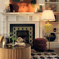 Colorful Handcrafted Ceramic Table Lamp - Ideal for Bedroom, Desk & Living Room