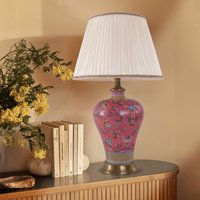 Colorful Handcrafted Ceramic Table Lamp - Ideal for Bedroom, Desk & Living Room