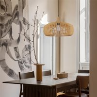 Rustic Dining Room Woven Rattan Paper Rope Iron Chandelier for Kitchen Aisle Reading Corner