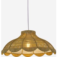 Reseda Petal Shaped Rattan Pendant Light