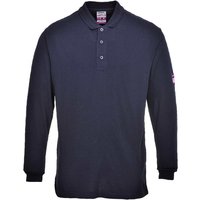 Modaflame Mens Flame Resistant Antistatic Long Sleeve Polo Shirt