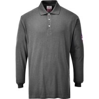 Modaflame Mens Flame Resistant Antistatic Long Sleeve Polo Shirt