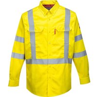 BizFlame Mens 88/12 Flame Resistant Hi Vis Shirt