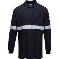 Modaflame Mens Anti Static Flame Resistant Long Sleeve Polo Shirt