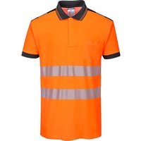Portwest PW3 Hi Vis Cotton Comfort Polo Short Sleeve Shirt