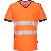 Portwest PW3 Hi Vis V Neck Mesh Insert Short Sleeve T Shirt