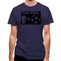 Teamwork beer and football classic fit.