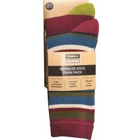 Town and Country MultiColoured Rambler Socks Twin Pack