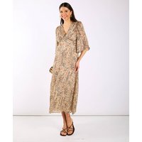 Leopard Printed Shimmer Midi Dress | Clothing Size: 10